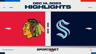 NHL Highlights | Blackhawks vs. Kraken - December 14, 2023