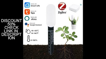 Smart ZigBee Soil Tester Temperature Meter Moisture Humidity Sensor Plant Monitor Detector Garden Tu