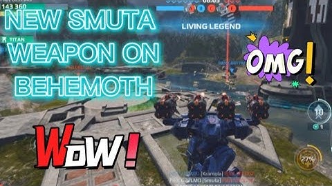 BEHEMOTH WITH 4 NEW SMUTA WEAPON IS A LIVING LEGEND 🔥🔥 TEST SERVER || WAR ROBOTS