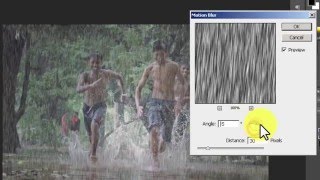 Adobe photoshop cs6 Bangla tutorial-44: বৃষ্টির ইফেক্ট তৈরি screenshot 5