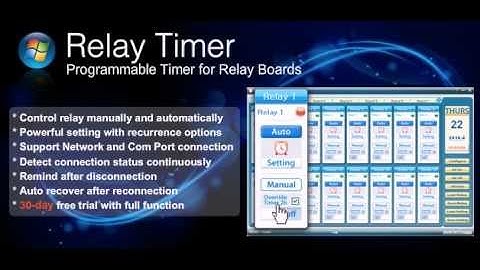 Relay Timer - Relay Control Timer Software
