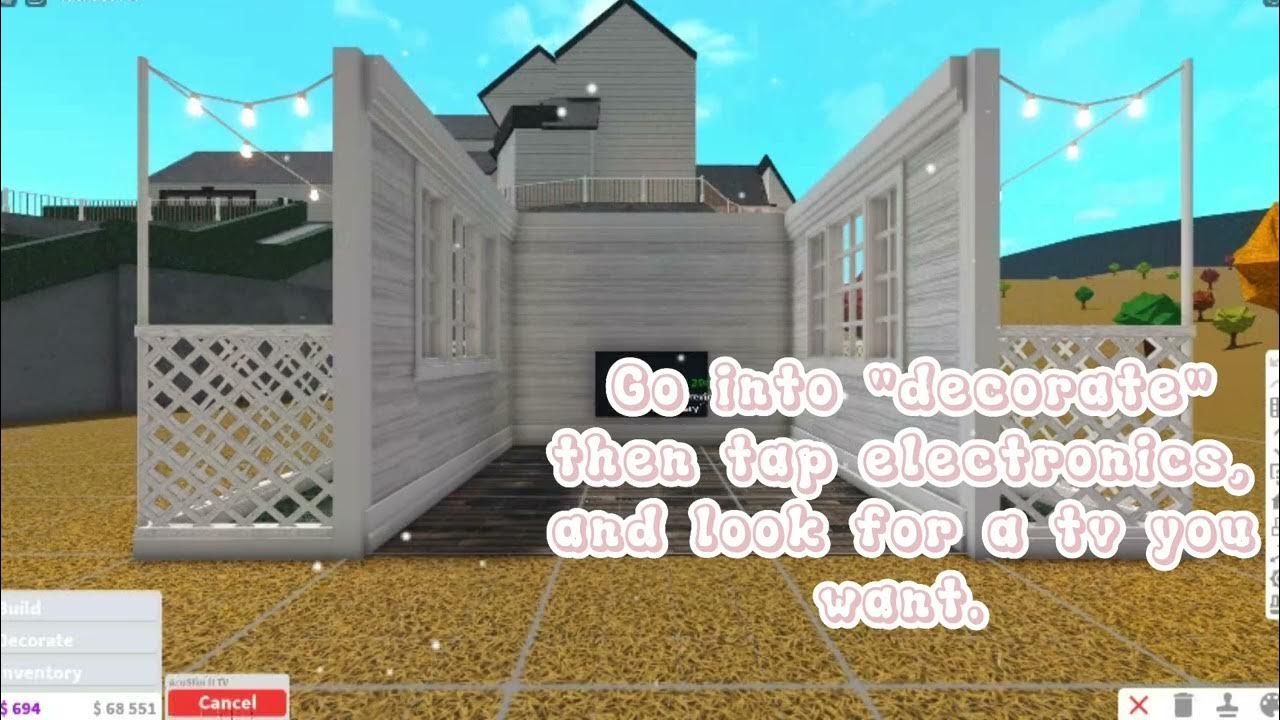 How to make a custom tv screen in to Bloxburg YouTube
