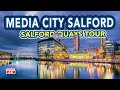 Salford quays and media city uk manchester  a futuristic new city