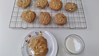 No Flour Peanut Butter Cookies Recipe | كوكيز زبدة الفستق من دون طحين | الفول السوداني