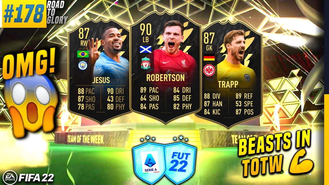 TOTW BEFORE TOTS - TOTW 32 - FT. 90 ROBERTSON, 87 JESUS, 87 TRAPP | FIFA 22 • Road To Glory 