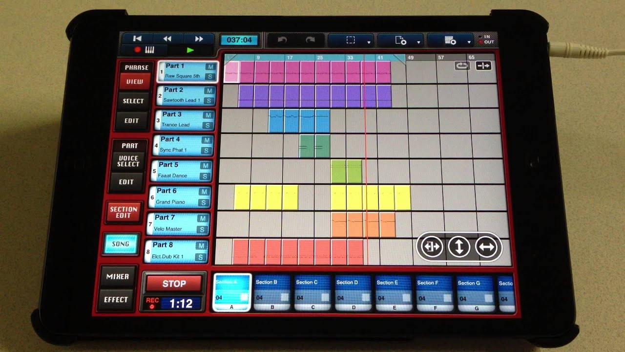 YAMAHA Mobile Music Sequencerを試してみた！＆SoundCloudへのアップロード方法！ YouTube