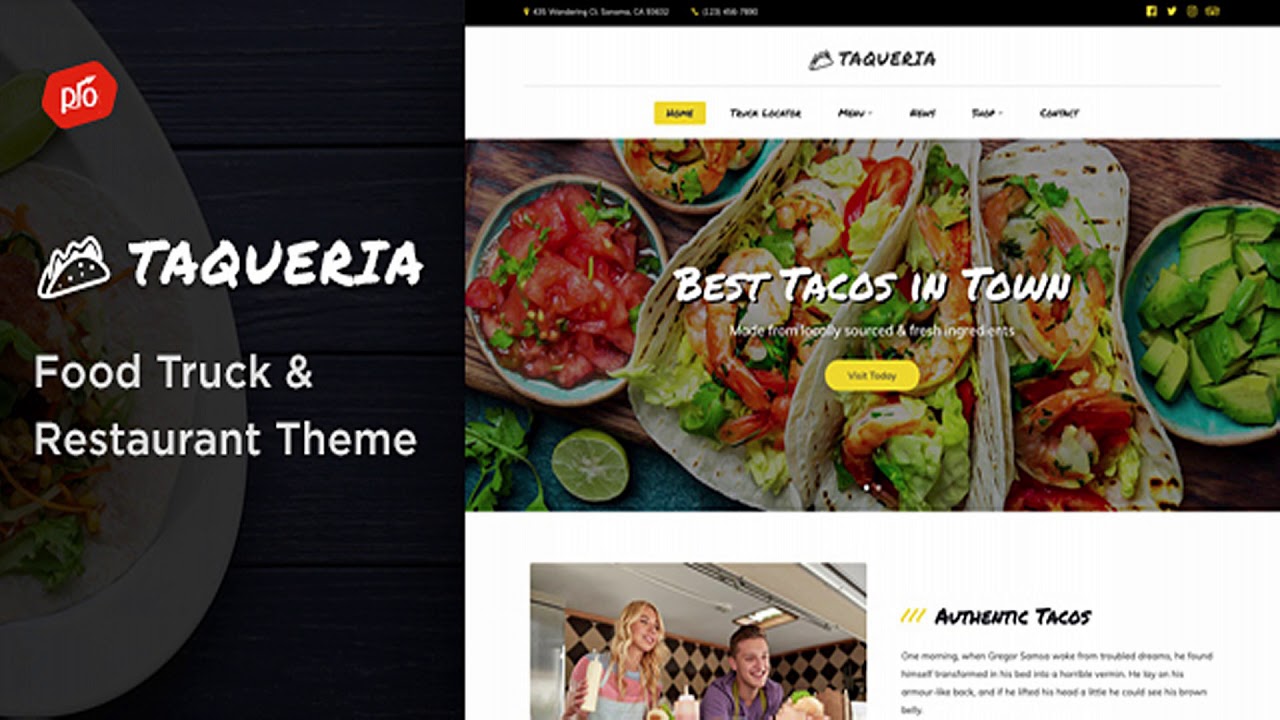 Taqueria - Food Truck & Restaurant Theme | Themeforest Website Templates and Themes