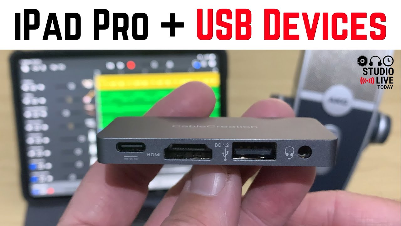 How connect USB devices an iPad or iPad Air 4 with - YouTube