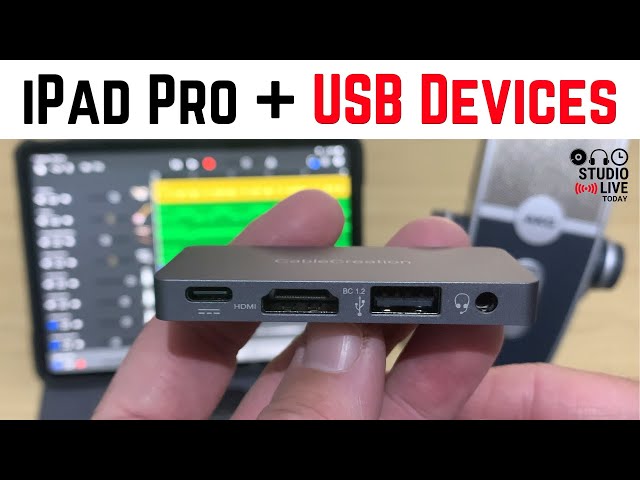 How to connect devices to an iPad Pro or iPad Air 4 USB-C - YouTube