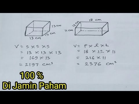 Video: Apa itu volume dalam contoh matematika?