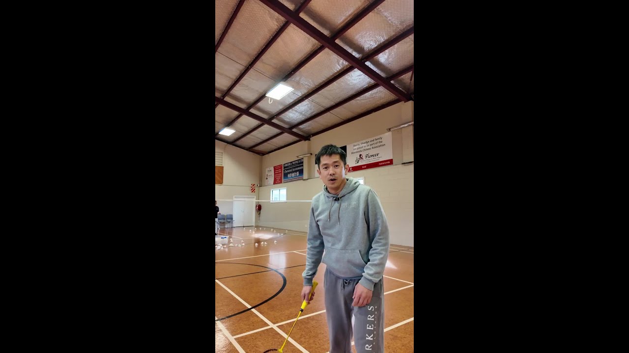 For badminton late backhand, DO NOT use your thumb grip as the racket will naturally face outwards