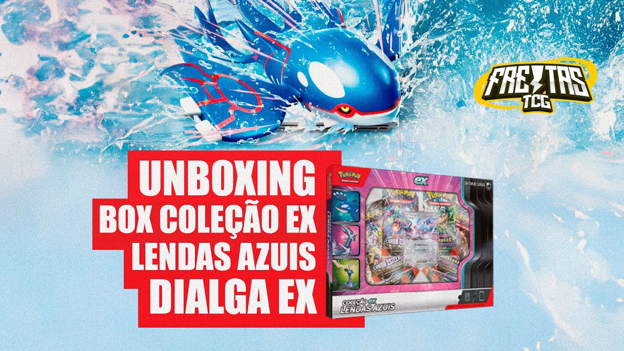 UNBOXING da BOX Coleção EX Lendas Azuis - DIALGA EX de POKÉMON TCG
