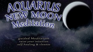 Aquarius January New Moon Meditation 2023 | Cleanse Intuition positive energy