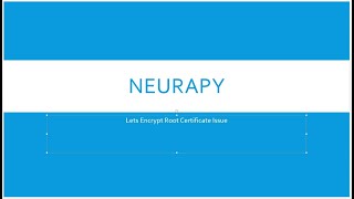 Lets Encrypt Root Certificate Issue