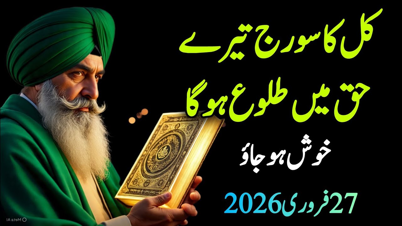 ✅26 February 2026 Kal Ka Suraj Tere Hjuq mein Talu Ho Ga 