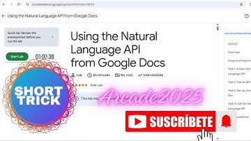 Using the Natural Language API from Google Docs #googlecloud #google #arcade #trending#subscribe