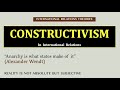 Constructivism in International Relations 🌍