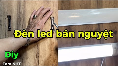 Cách gắn bóng đèn led bán nguyệt #diy #bongdenled