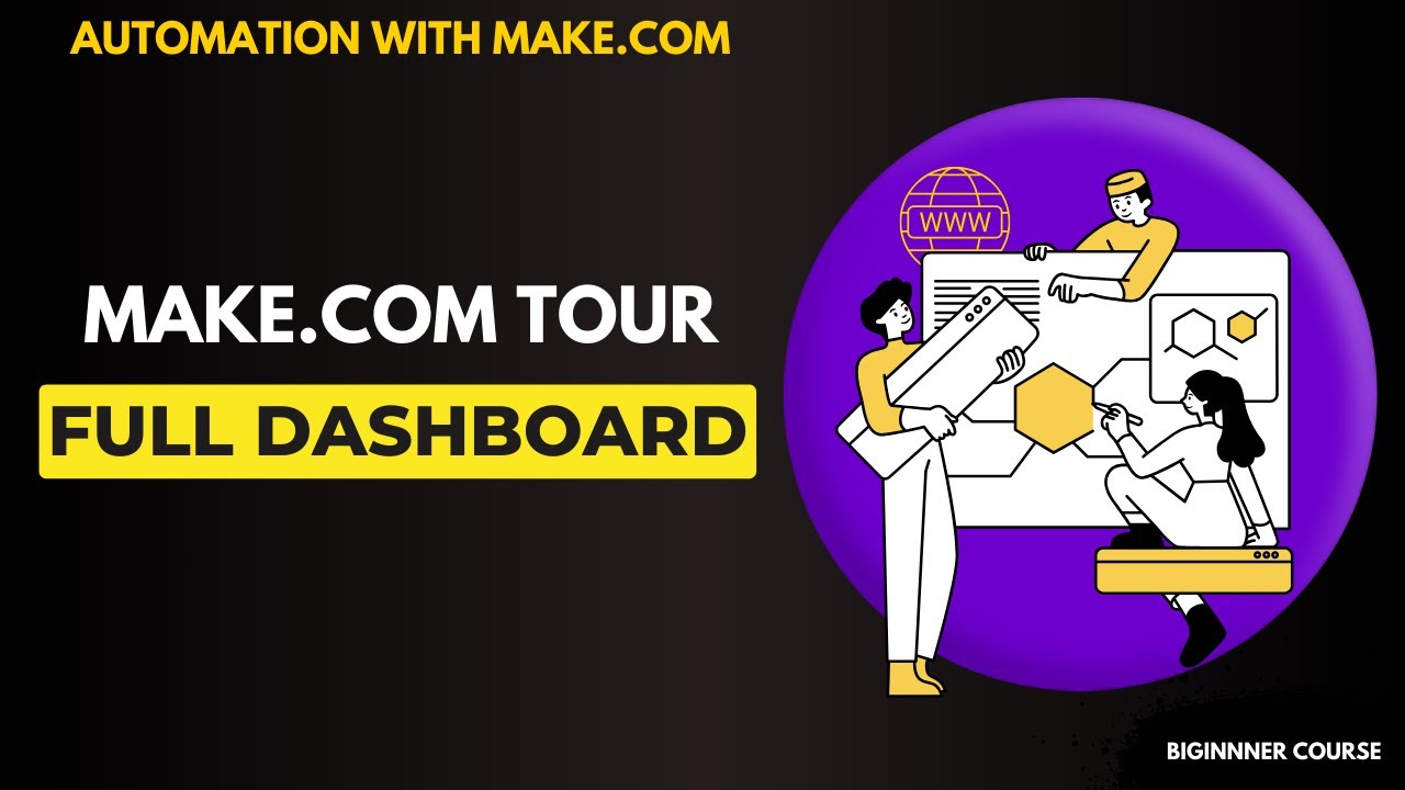 Make.com dashboard interface walkthrough tutorial