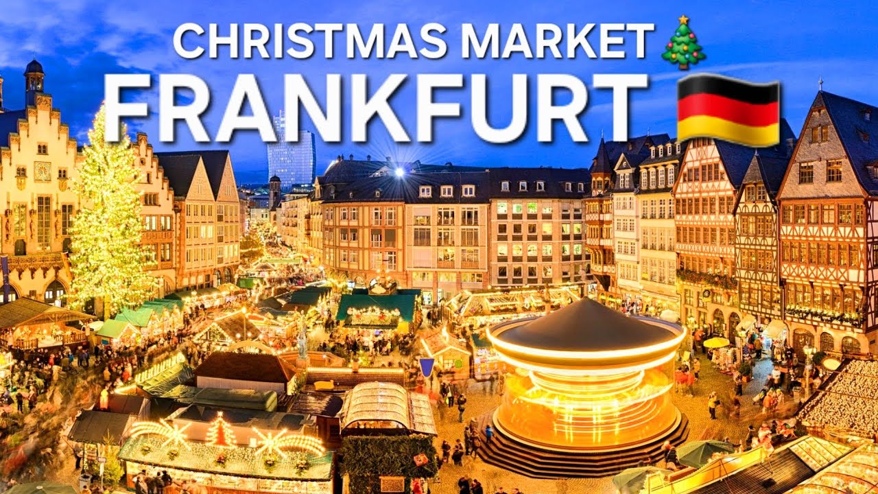 Frankfurt 🇩🇪 Christmas Market walking at Night 2024 - 4K Walking Tour🎄