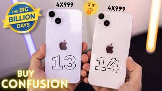 iPhone 13 vs iPhone 14 || big billion days sale iPhone 13-14 buying confusion