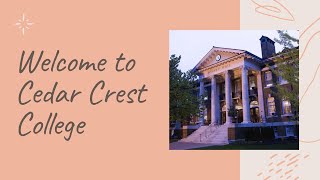 ISS Welcome to Cedar Crest College