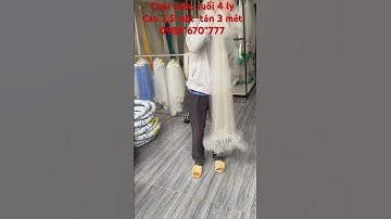 Chài cước suối  mắt lưới 4 Ly  Cao 2,5 mét  Đường kính Tán Bung đều 3 mét  kẹp 3 kg  xích #xuhướng