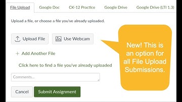 Canvas: How to use the webcam to submit an assignment