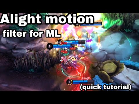 Alight motion filter for ml | quick tutorial | only tutorial i'll ever do