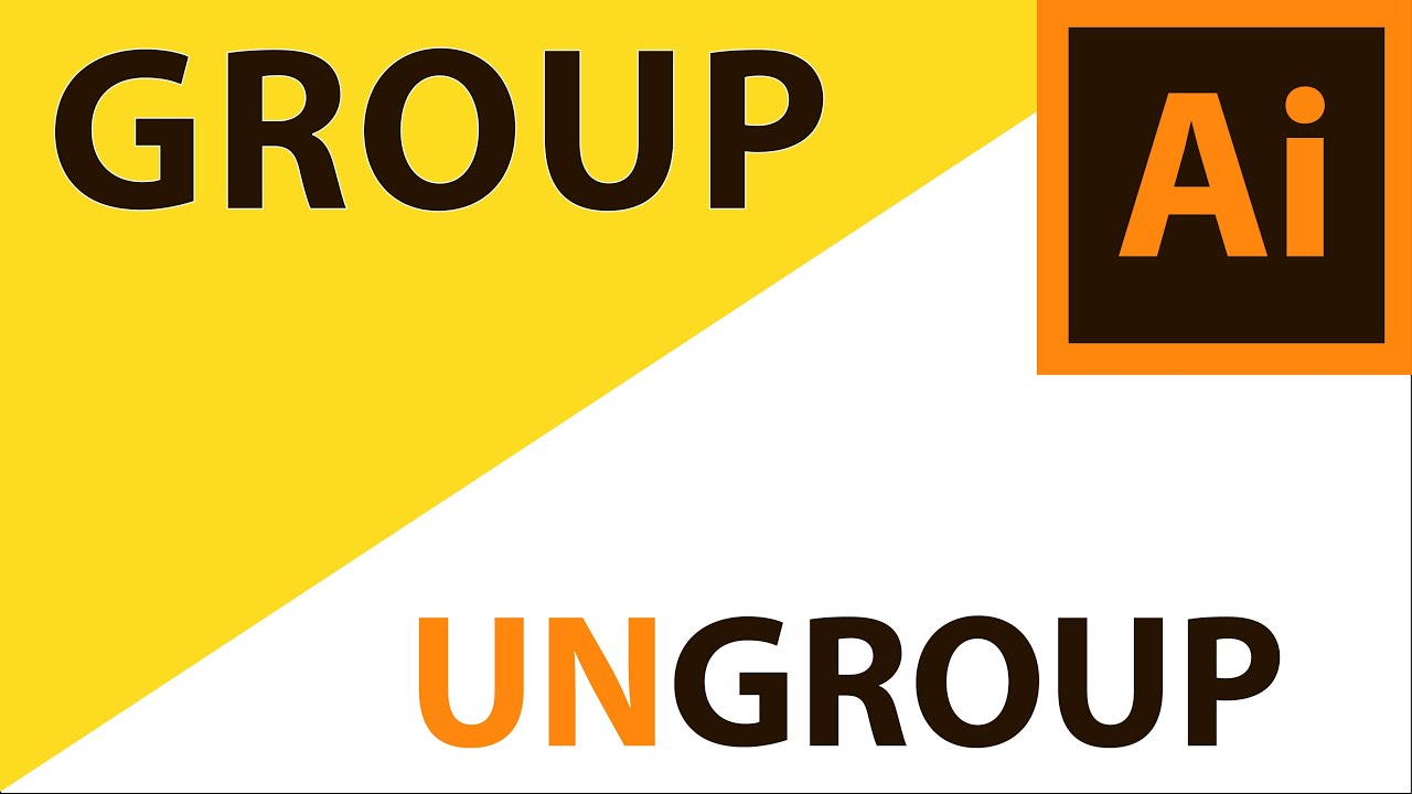 Group And Ungroup Adobe Illustrator YouTube