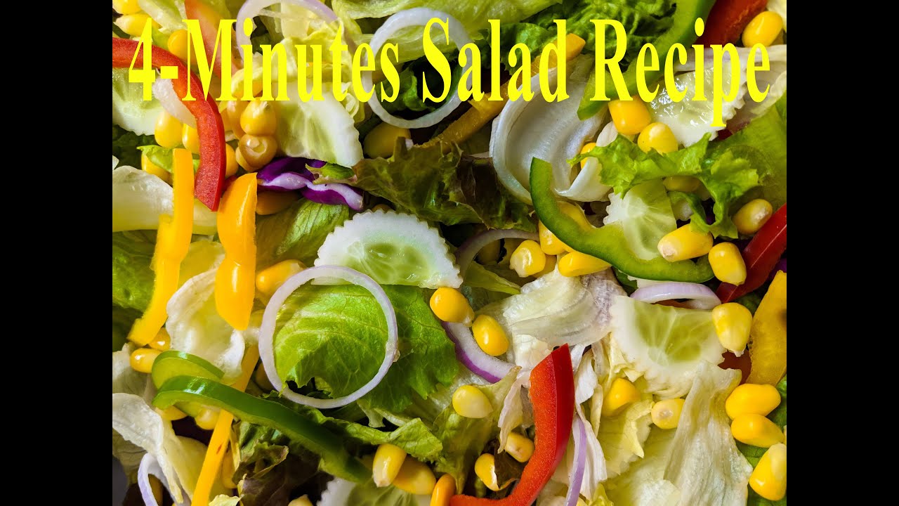 How to Make Salad Salad Recipes 4minute Salad Decoration urdu/Hindi YouTube
