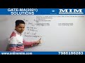 1  GATE MA2021 SOLUTIONS Linear Algebra