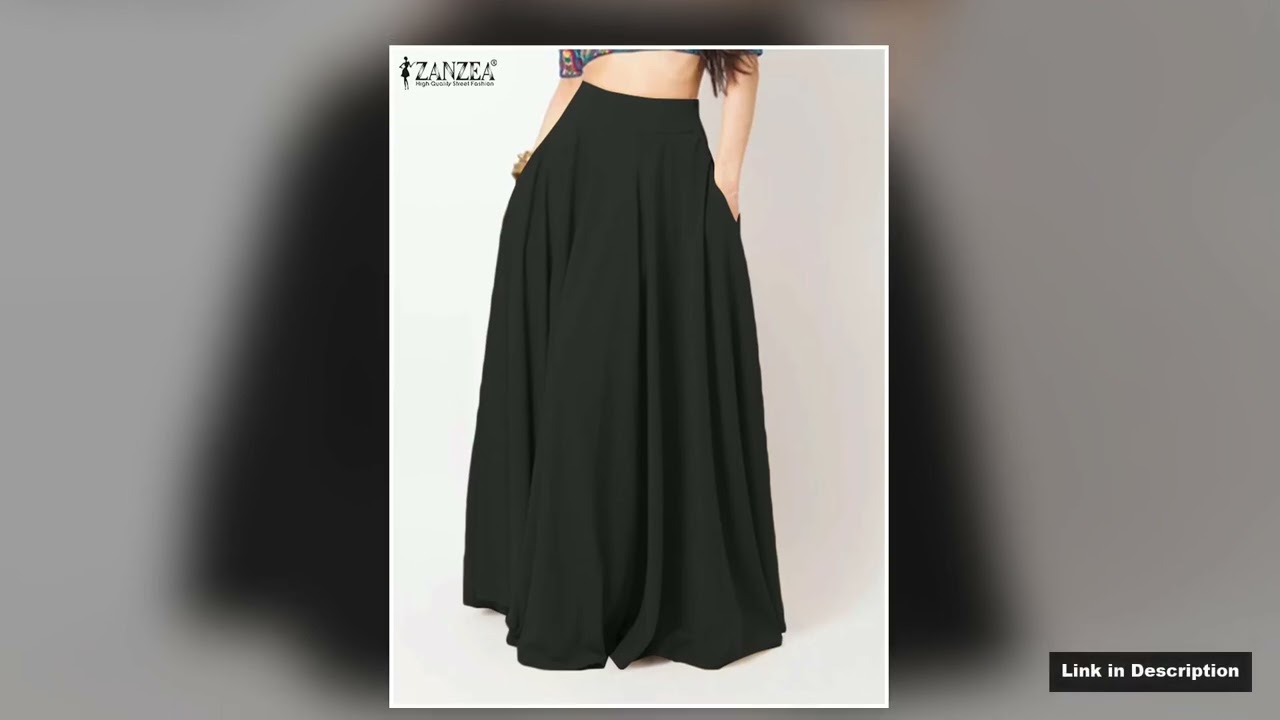 2024 ZANZEA Women Spring Sundress Fashion Maxi Skirts Elegant Long Party Vestidos Female High