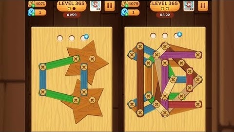Screw Puzzle: Wood Nut & Bolt - Level 365