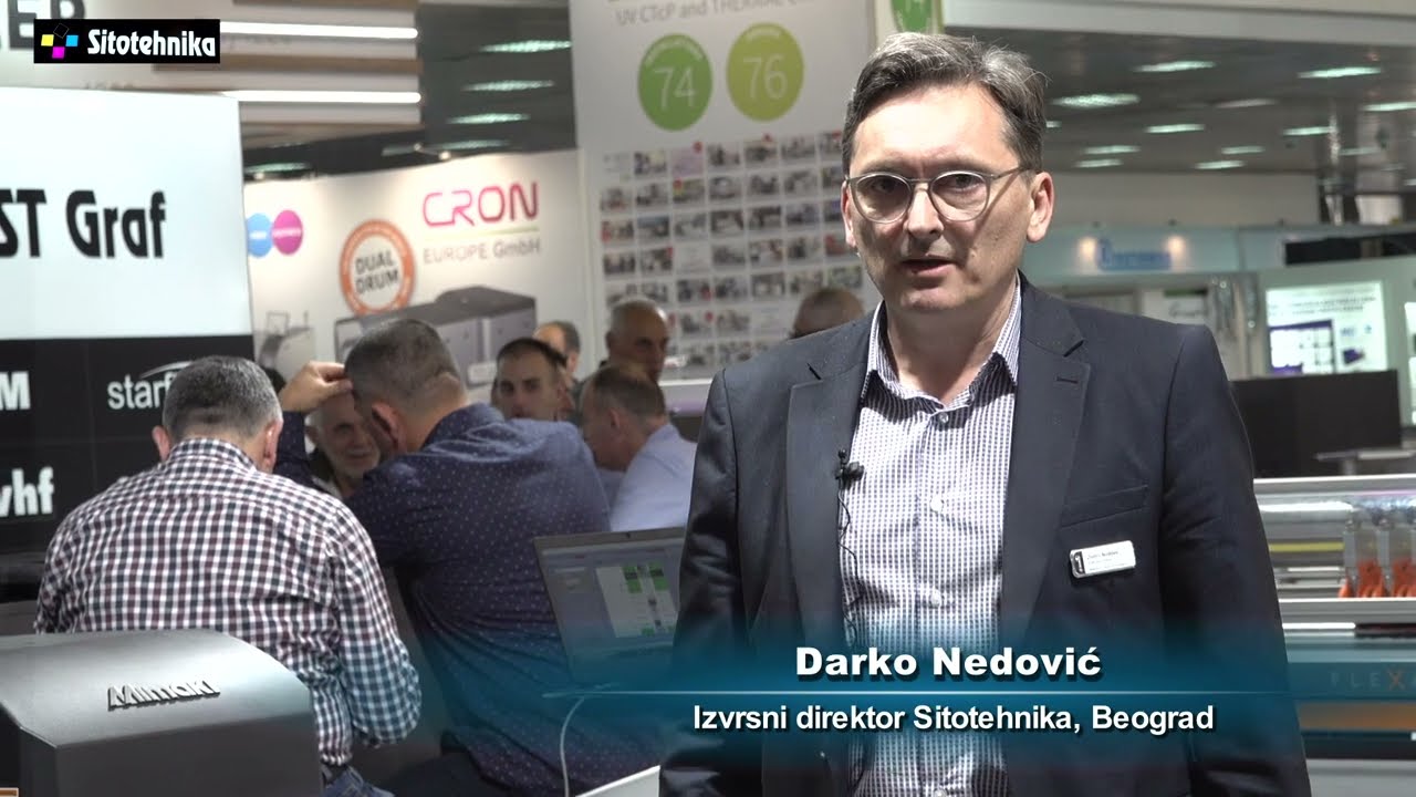 Sajam grafike - Darko Nedovic izvrsni direktor Sitotehnika