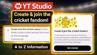Create more this cricket season: Create timely cricket content and get discovered on the home page