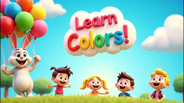 Learn Colors with Balloons 🎈 | Fun Color Song for Kids & Toddlers | Educational Cartoon