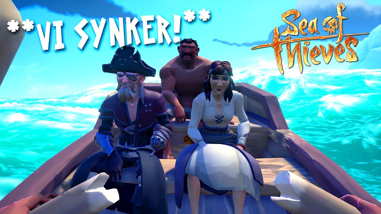Vores SKIB SANK! - Sea of Thieves Danske med ComKean, Spyplant, Trendniq og PiiP