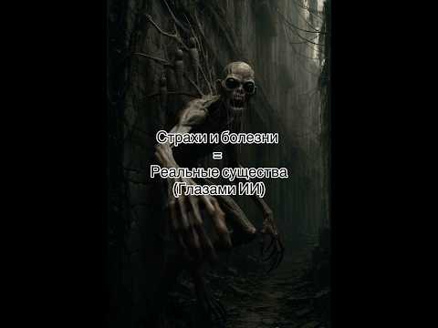 Страхи болезни = реальные существа (глазами ии) #ии #ai #страх #хорор #топчик #топ #aicreator