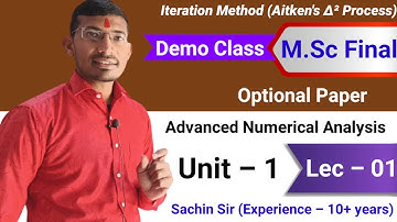 Msc final Numerical analysis | Aitken
