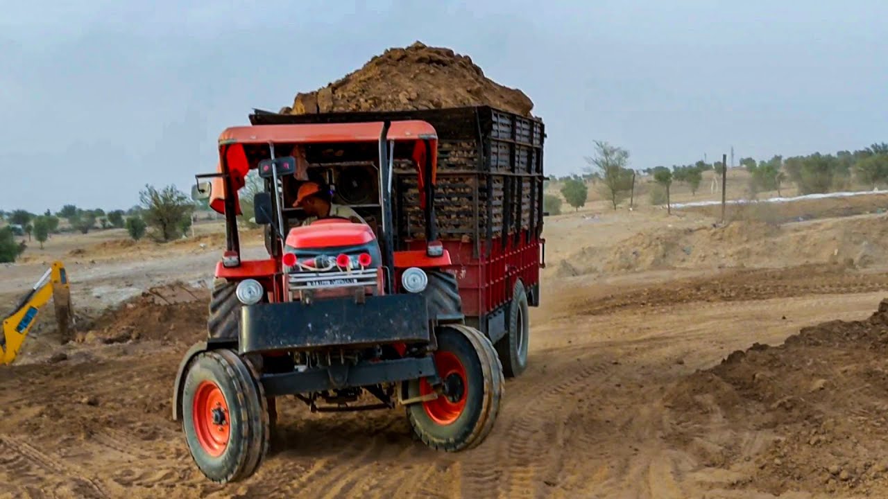 हाथी से भी ज्यादा पावर है इसमें  Kabota mu5501 full loaded trolla amezing draving video