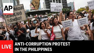 LIVE: Anti-corruption protest in the Philippines