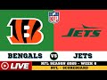 🔴LIVE : New York Jets Vs Cincinnati Bengals | NFL 2025 | NFL Live SCOREBOARD