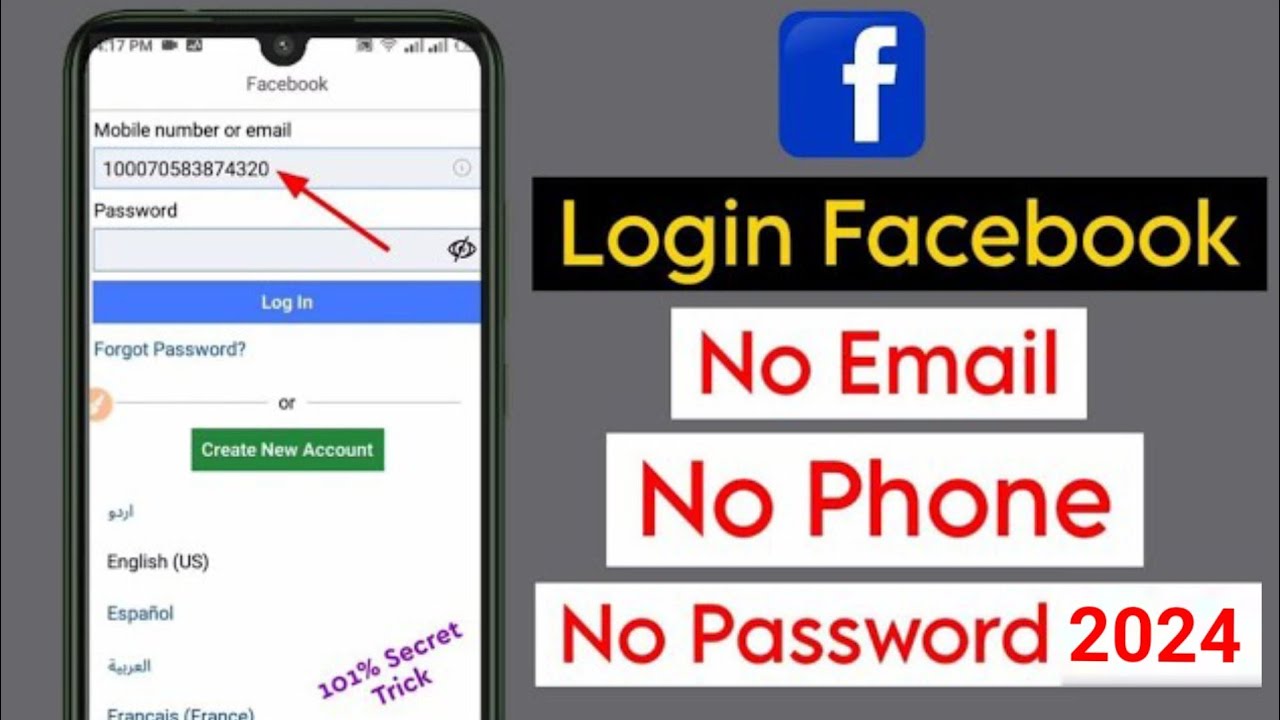 How To Login Facebook Account Whitout Email And Phone Number 2021 @Social Life Tips