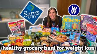 Huge Healthy Sam's Club Grocery Haul | WeightWatchers Points, Calories, Prices | Weight Loss Journey