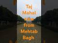 Taj Mahal view from Mehtab Bagh #mehtabbagh #tajmahal