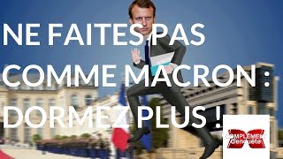 Complément d'enquête. Ne faites pas comme Macron, dormez plus - 23 novembre 2017 (France 2)