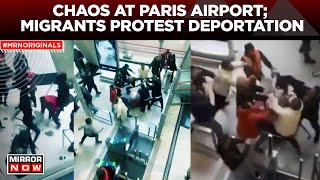 Viral Video | High-Voltage Drama At Paris Airport; Migrants Protest Against Deportation | News