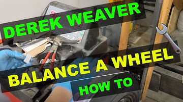 Balancing wheels and tires on a Derek Weaver balancer ⚖️