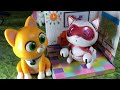 Teksta newborn robotic kitty mini kitten robot unboxing demonstration  review new toys 2024